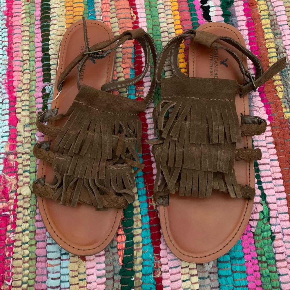 American Eagle tassel sandals